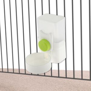 Rabbit Water Bottle Hanging Automatic Food Dispenser for Small Animals Green